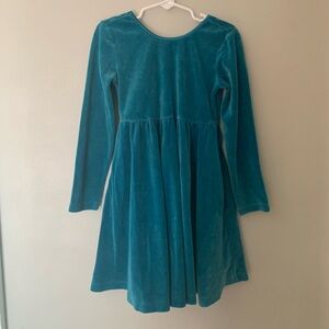 Hanna Andersson Dress 110 5 Green Velvet Twirl